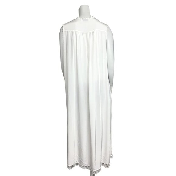CHRISTIAN DIOR Maxi length lace inset nightgown - Picture 3 of 7